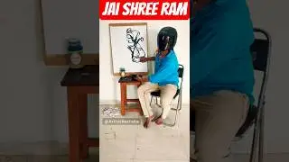 Unbelievable! Drawing Lord Rama Blindfolded | #jaishreeram | #lordrama | Artist Harrsha