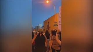 Protest held after status hearing for Midland teen accused of Murder