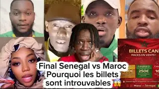 La colère des supporters sénégalais avant la finale contre Maroc 😱les billets sont…
