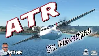 ATR Madness In St Maarten! I Love This Plane!  MICROSOFT FLIGHT SIMULATOR XBOX