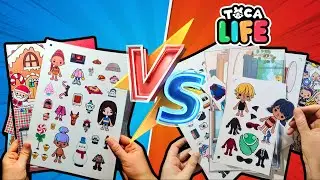 ⚡️Toca Life World Sticker Book ⚡️ Christmas VS Mini House Toca Life⚡️