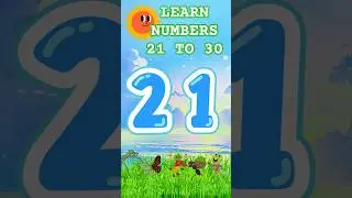 Learn Numbers 21&ndash;30 🔢 | Fun Counting for Toddlers & Preschool Kids | #Shorts