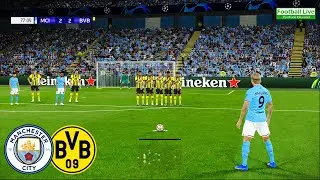 Manchester City vs Borussia Dortmund | Haaland Free Kick Goal vs BVB | Champions League 2022/23 PES
