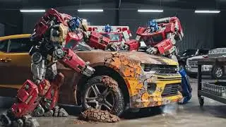 ASMR Car Resturation|| Car resturation of Transformer Bumblebee✨😯