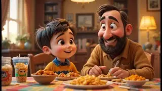 Johny&rsquo;s Snack Time Surprise with Papa | Fun and Heartwarming Nursery Rhyme | Educational Kids Songs