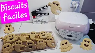 Biscuits fant&ocirc;mes faciles d'halloween 🎃 au Cake Factory Infinity de Tefal