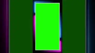 Neon video frame - Greenscreen #videoeffect #greenscreen #animation #neon