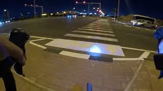 NIGHT RIDE FROM ORYX INTERNATIONAL SCHOOL / BARWA CITY BIKE LANE / DOHA /QATAR