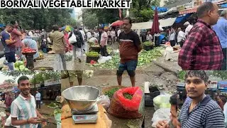 Borivali Vegetable Market | Bhaji Market Borivali | WholeSale Vegetable Market @foodyalisher8828 