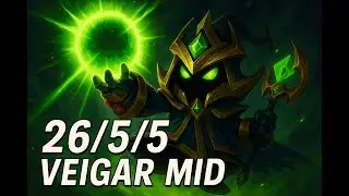 Veigar Mid Drops 26 Kills with PURE EVIL Power 💀 | Final Boss Domination