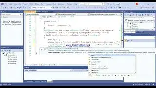 Create a login window form in c# using sql server