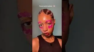 USING REAL PETALS TO CREATE A LOOK 🤭 #creativeeyelook #creativemakeup #editorialmakeup #makeup