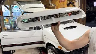 Subaru Justy -Part 32- Impreza RS Custom Hood Scoop Mesh, Weatherstripping & Hood Latch Install!! 