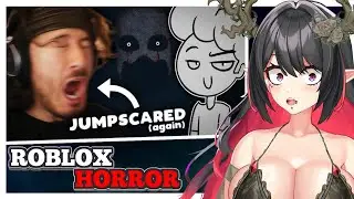 Elara Reacts to Markiplier Getting Jumpscared By Lixian's Roblox Game