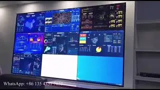 Multiple image display 3X3 55inch 4K video wall ANWELL