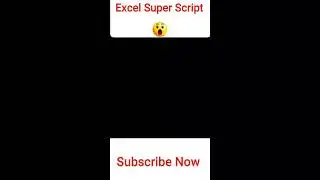 The Ultimate MS Excel Superscript #exceltips #exceltricks #shortvideo