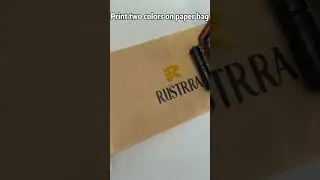 50mm logo printed on paper bag, CYCJET handheld inkjet printer #handheldprinter #portableprinter