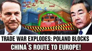 Польша перекрывает жизненно важный путь для Китая: 300 грузовых поездов застряли в Беларуси!