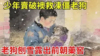 少年賣破襖救凍僵老狗，狗夜夜刨他門前雪。春來雪化，露出前朝藥窖，百味珍材救瘟疫，皇帝賜匾義犬堂！#故事頻道#聽書#民間故事#說書#善有善報#爽文