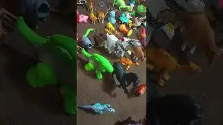 Tiger Camel Cow Giraffe Elephant Tiger Panda Rhinoceros Animal Toys, Asmr