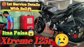 Finally Hero Xtreme 125r 1st Servicing Cost With Bill 😱🔥|| Service Any Bike #hero #xtreme125r #125cc