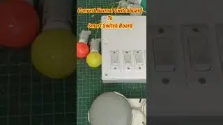 Smart home | normal switchboard to smart switch board | work with google home & alexa#shorts