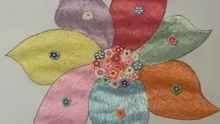 Glitter Flower Drawing and Painting