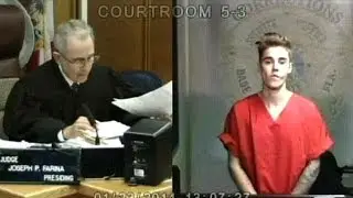 Justin Bieber Keeps It Cool In Court After Getting Arrested