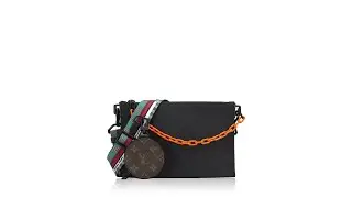 Louis Vuitton Taurillon Monogram In The Loop Trio Pouch Noir
