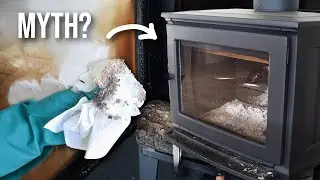 Using WOOD ASH To Clean Stove Glass | Does It Work? Cleaning WITHOUT Commercial Chemicals