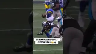 Лэтэн Рэнсом УДАРИЛ КЛЮШКАМИ Кайрена Уильямса 💥 #nfl #carolinapanthers #keeppounding #losangelesrams