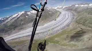Paragliding in Fiesch, Ozone Zeolite GT August 2020