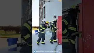 Firefighters Battle Late Night House Fire.#firerescue #firefighter #fireman #foryou