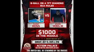 Shane Ross vs Andre Moss Jr - 8-Ball 7/13/25