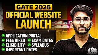 GATE 2026 Official Website Launched | Exam Dates, Notification, Fee Hike And Form Fill Up Update