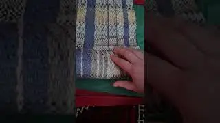 Rolling up a scarf to go to its new home. this cosy scarf is now home. #weaving #scarf #handmade