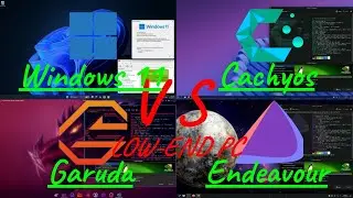 Windows 11 против CachyOS против EndeavourOS против Garuda: игровой FPS-бенчмарк