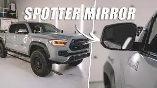 Замена оригинального зеркала для слепых зон на Toyota Tacoma — Установка зеркала Spotter