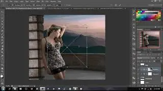 With Photoshop CS6 ... how to edit modeling with dramatic colors and beautiful light