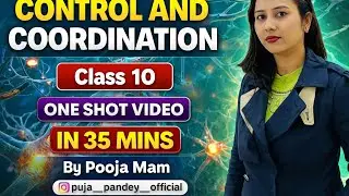 CONTROL AND COORDINATION|IN 35 MIN|CLASS-10||ONE SHOT VEDIO|@PujaShuklaaTutorial  