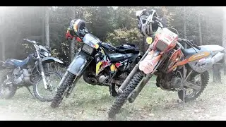 BlackOpso ocenia moje moto;P| Podjazdy | Gleba |Uderzenie w ptaka! | KTM 540 and 2x DT125 HardEnduro