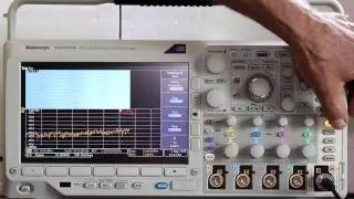 Spectrogram in the Tektronix MDO3104 Digital Storage Oscilloscope