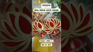 Lotus wall hanging decor items for Pooja mandir etc 😍 #viral #ytshorts #shorts #decoration ✨