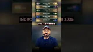 India&rsquo;s Full Cricket Schedule for 2025 🤯 #cricket #indiancricket