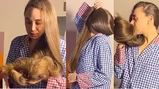 RealRapunzels | Extreme Calf Length Hair in Front of Her Face (preview)