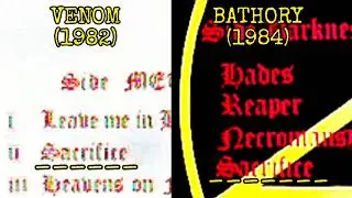 BATHORY RIPS OFF VENOM QUORTHON RIP OFF VENOM - VENOM FATHERS OD BLACK METAL !!!