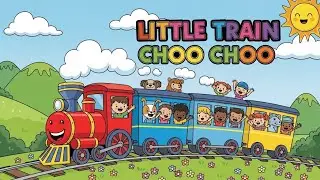 Little Train Choo Choo 🚂🎶 | Fun Action Song for Kids | Happy Tale & Tune