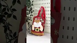 super cute Christmas gift bag✨ link in comment section #recommendations #christmasdecor #santa