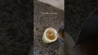 Making a marble candle... #art #candleart #process #candlemaking #pouring #shorts