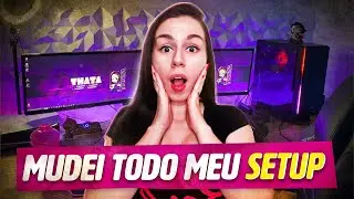 MUDEI MEU SETUP 2022 - A MAIOR MESA DE TODAS! (Setup de Streamer)